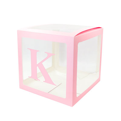 Image of Alphabet Number Transparent Packing Name  DIY Letter Balloon Box