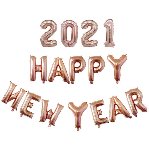 Image of HELLO 2021  Happy New Year Balloon Kit
