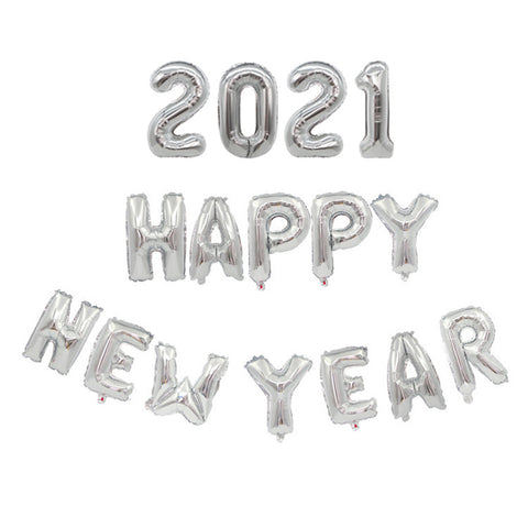 Image of HELLO 2021  Happy New Year Balloon Kit