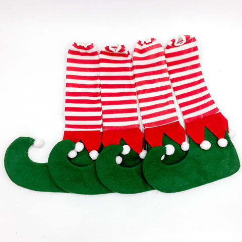Image of 4 pcs/set Christmas Chair Foot Covers | Nicro Party