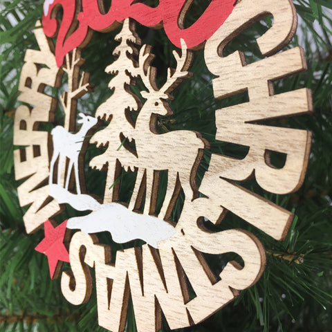 Image of 2020-Merry-Christmas-Wooden-Sign