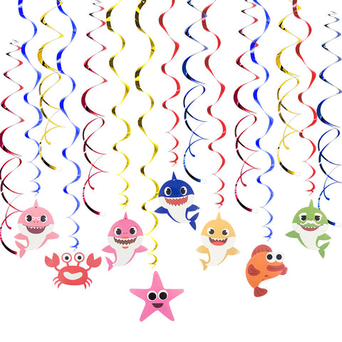 Image of Shark Swirl Spiral Ornaments | Nicro Party