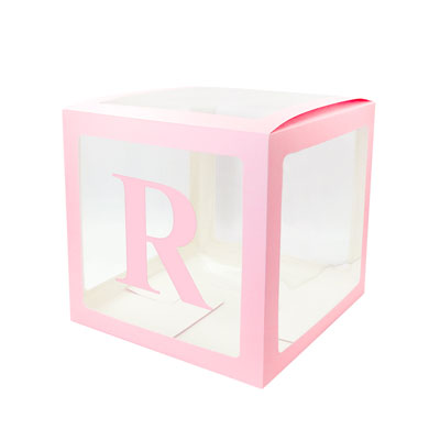 Image of Alphabet Number Transparent Packing Name  DIY Letter Balloon Box