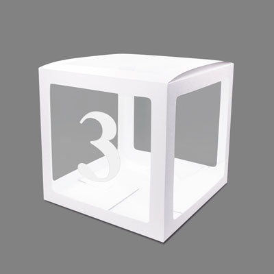 Image of Alphabet Number Transparent Packing Name  DIY Letter Balloon Box