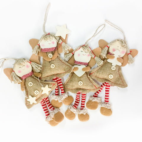 Image of Smiling-Angel-Tree-Ornaments