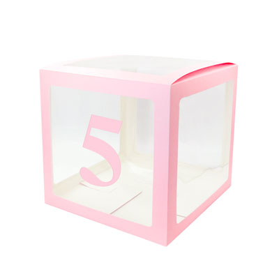 Image of Alphabet Number Transparent Packing Name  DIY Letter Balloon Box
