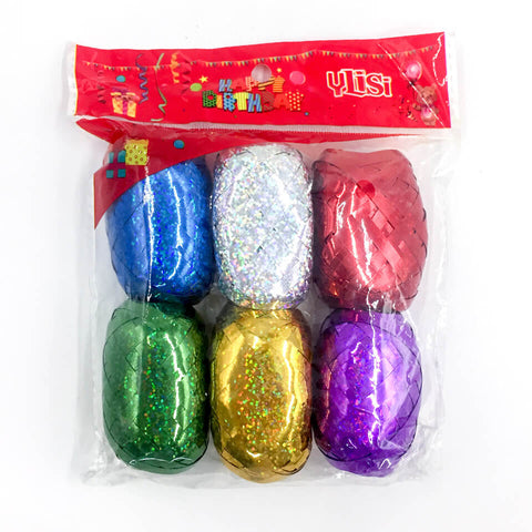 Image of 6 pcs/lot 10 Meters 11 Yard 6 Colors Balloon Ribbon | Nicro Party