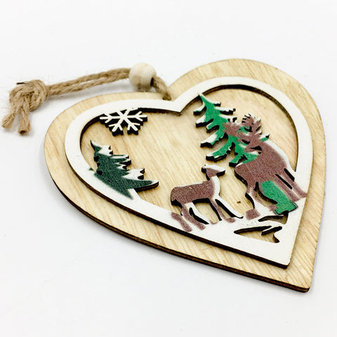 Image of Christmas 3D Wooden Pendants | Nicro Party