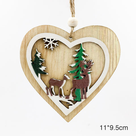 Image of Christmas 3D Wooden Pendants | Nicro Party