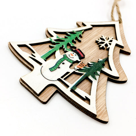 Image of Christmas 3D Wooden Pendants | Nicro Party