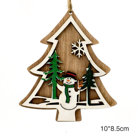 Image of Christmas 3D Wooden Pendants | Nicro Party
