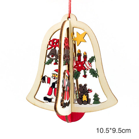 Image of Christmas 3D Wooden Pendants | Nicro Party
