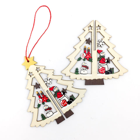 Image of Christmas 3D Wooden Pendants | Nicro Party