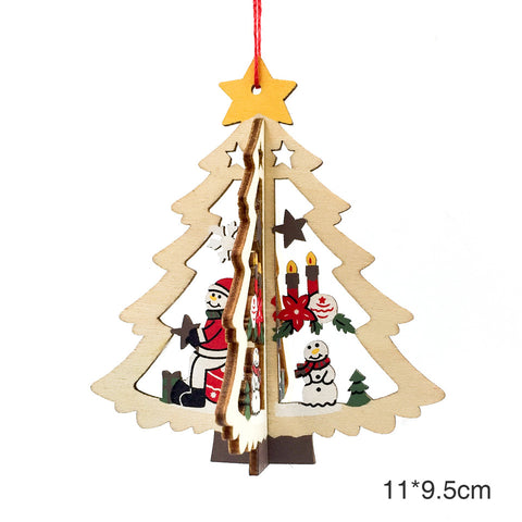 Image of Christmas 3D Wooden Pendants | Nicro Party