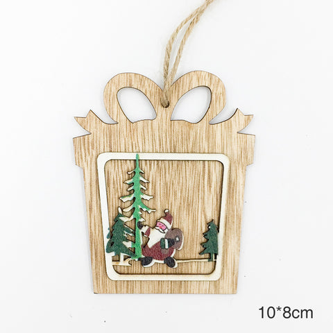 Image of Christmas 3D Wooden Pendants | Nicro Party