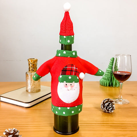 Image of Christmas Wine Bottle Cover