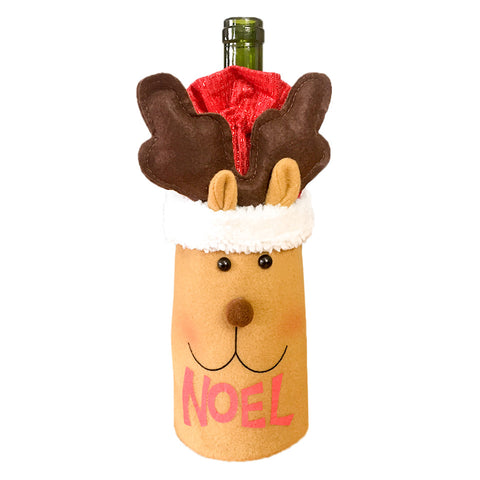 Image of Christmas Wine Bottle Cover