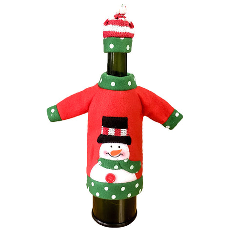 Image of Christmas Wine Bottle Cover