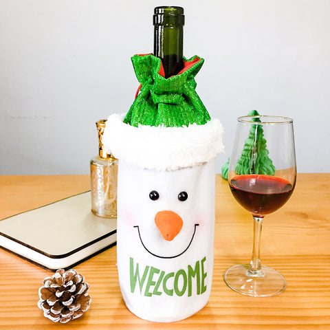 Image of Christmas Wine Bottle Cover