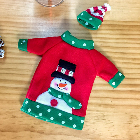 Image of Christmas Wine Bottle Cover
