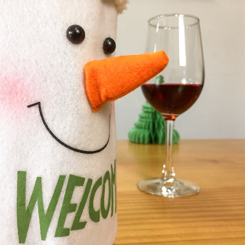 Image of Christmas Wine Bottle Cover