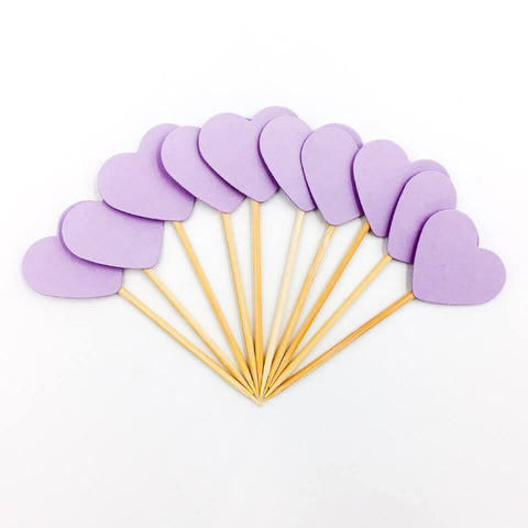 Image of 10 pcs/set Heart Cupcake Toppers | Nicro Party 