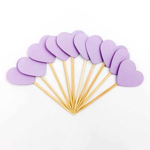 Image of 10 pcs/set Heart Cupcake Toppers | Nicro Party