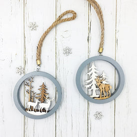Deer Wooden Christmas Pendants | Nicro Party