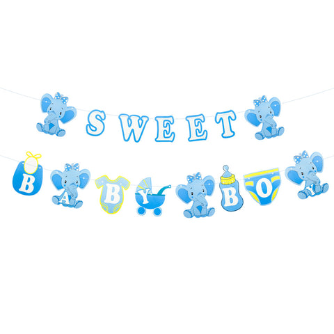 Image of Elephant Baby Shower Gender Reveal Party Decoration | Nicro Party