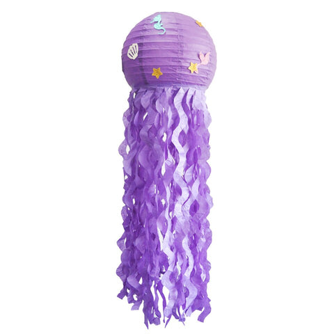Image of 4 pcs/set Hanging Mermaid Jellyfish Lantern Party Decorations