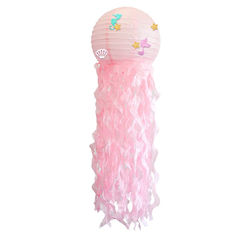 Image of 4 pcs/set Hanging Mermaid Jellyfish Lantern Party Decorations