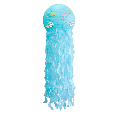 Image of 4 pcs/set Hanging Mermaid Jellyfish Lantern Party Decorations