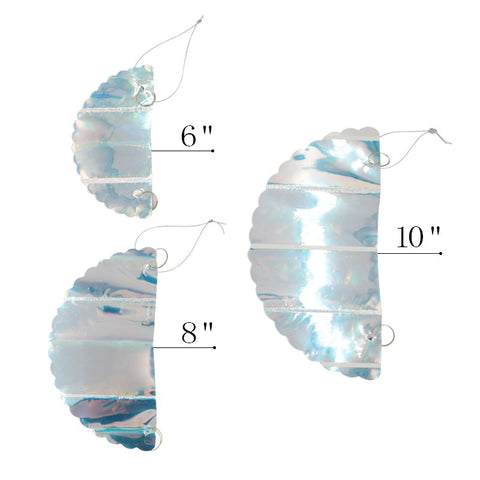 Image of Iridescent Rainbow  Honeycomb Ball pom pom