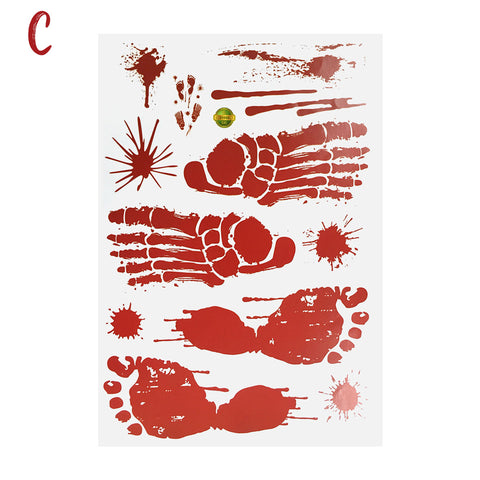 Image of Halloween Blood Handprint Sticker | Nicro Party