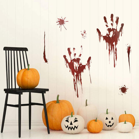 Image of Halloween Blood Handprint Sticker | Nicro Party