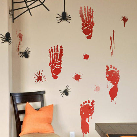 Image of Halloween Blood Handprint Sticker | Nicro Party