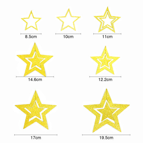 Image of Hollow 3D Star Garland | Nicro Party