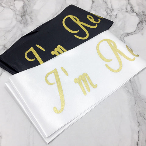 Image of I’m Retired Retirement Sash | Nicro Party