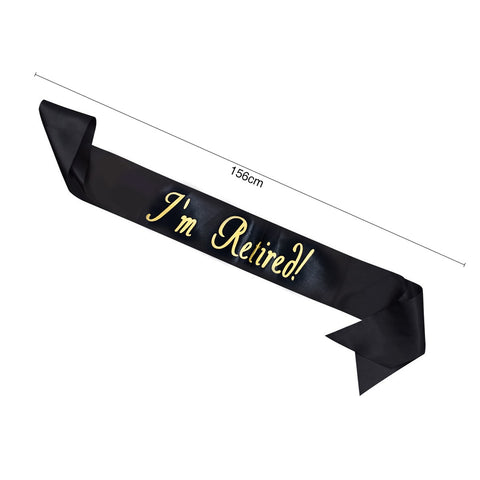 Image of I’m Retired Retirement Sash | Nicro Party