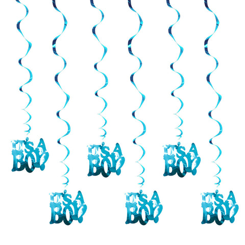Image of It's A Boy It's A Girl Spiral Ornaments | Nicro Party