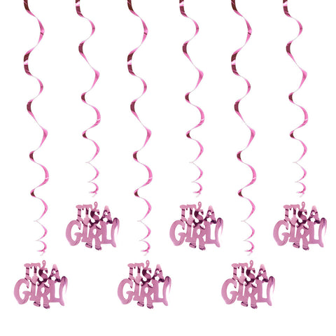 Image of It's A Boy It's A Girl Spiral Ornaments | Nicro Party
