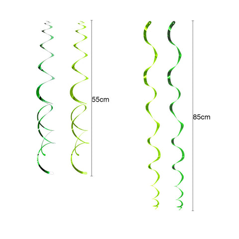 Image of Jungle Theme PVC Foil Swirls Banner | Nicro Party