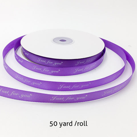 Image of 50 Yard Just For You Printed Ribbon | Nicro Party