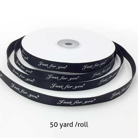 Image of 50 Yard Just For You Printed Ribbon | Nicro Party