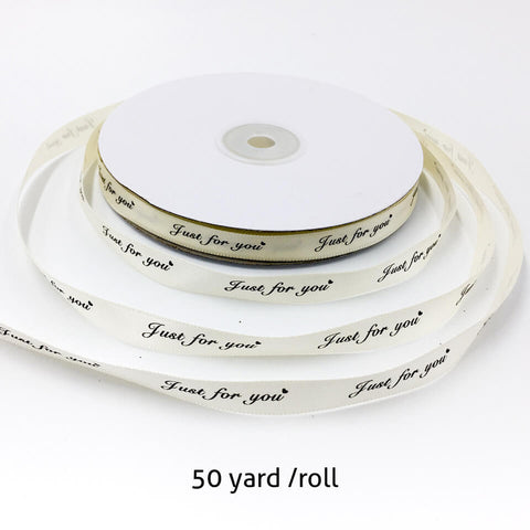 Image of 50 Yard Just For You Printed Ribbon | Nicro Party