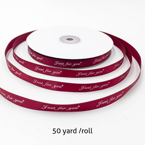 Image of 50 Yard Just For You Printed Ribbon | Nicro Party