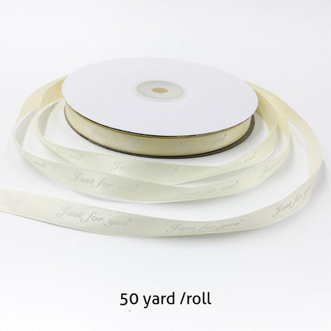 Image of 50 Yard Just For You Printed Ribbon | Nicro Party
