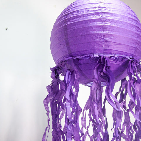 Image of 3 pcs/set Mermaid Wishes Hanging Jelly Fish Paper Lanterns