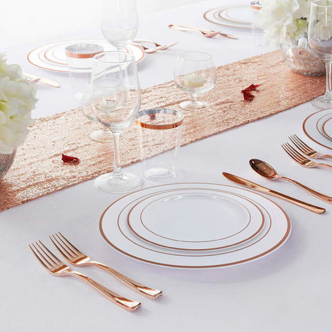 Image of Disposable Clear Dinnerware Set  | Nicro Party