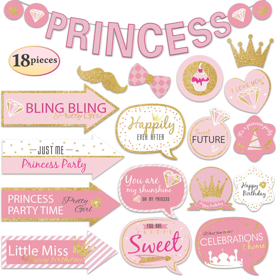Princess Photo Booth Props | Nicro Party